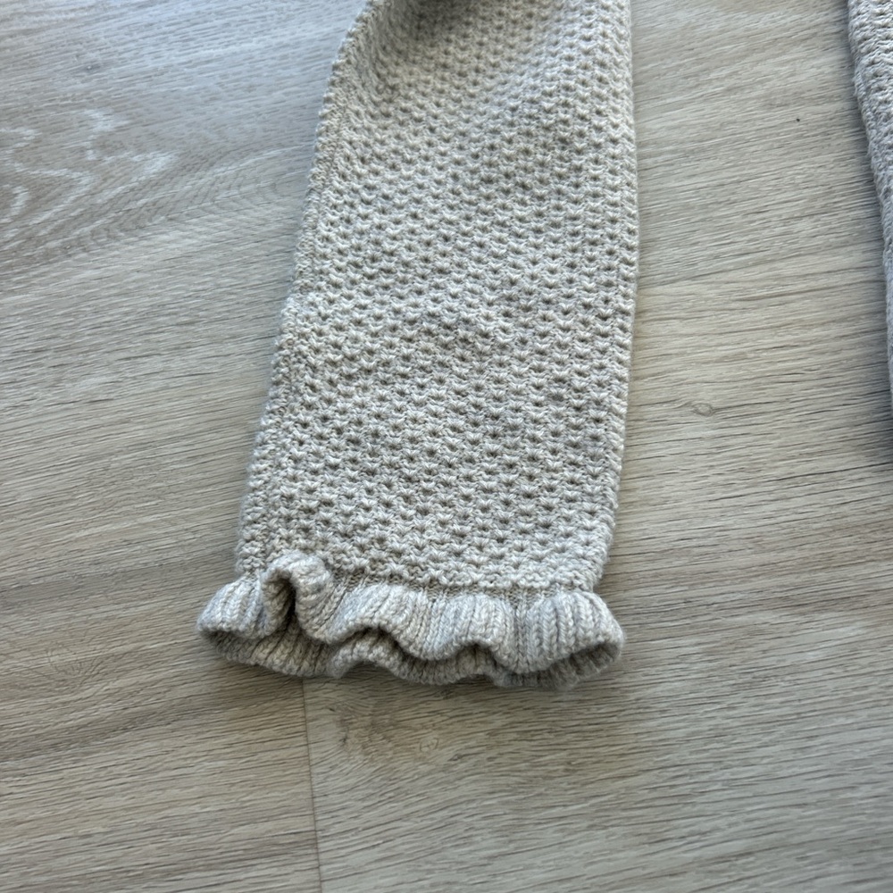 Club Monaco Cream Sweater with Ruffle Detail - Picture 4 of 6